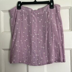 Aeropostale Purple skirt with white flowers
